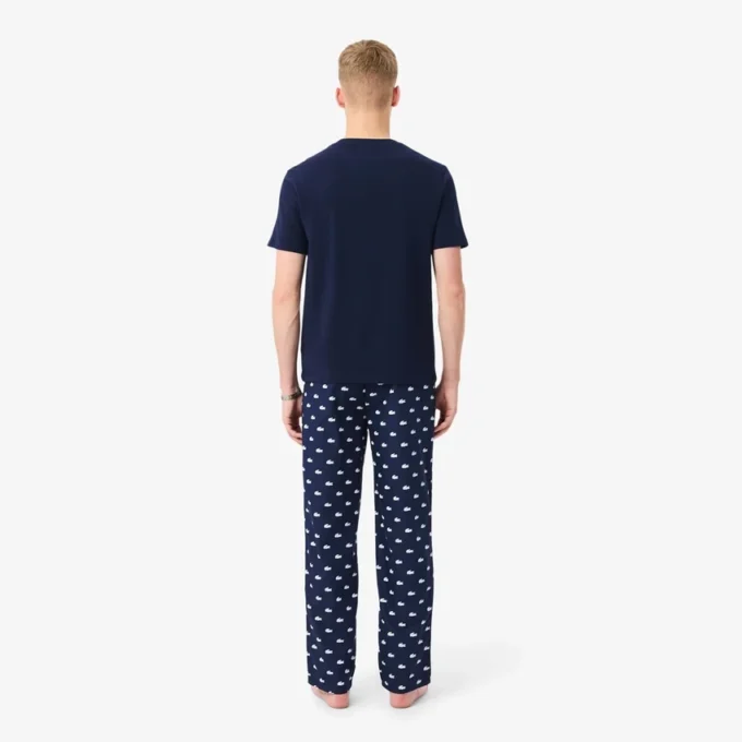 Timsah Desenli Pamuklu Pijama Takımı