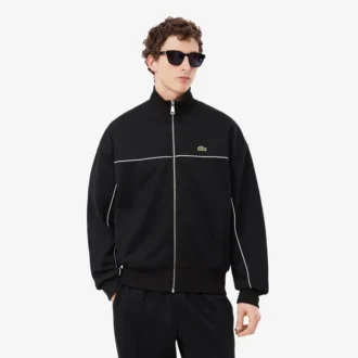 Trim Accent Fermuarlı Sweatshirt