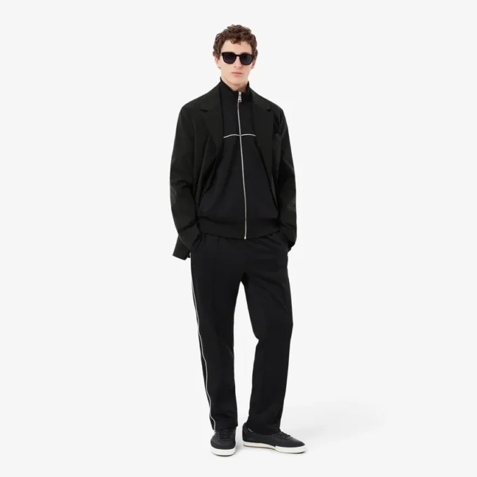 Trim Accent Fermuarlı Sweatshirt