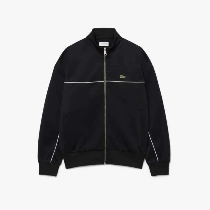 Trim Accent Fermuarlı Sweatshirt