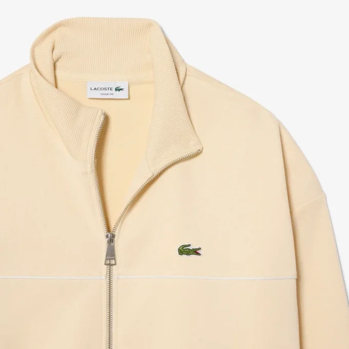 Trim Accent Fermuarlı Sweatshirt