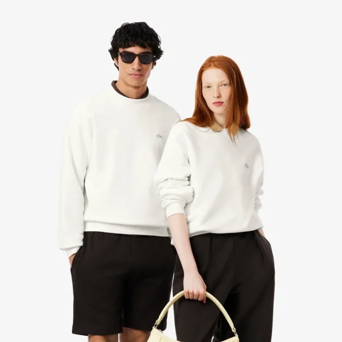 Unisex Bol Kesim Kalın Polar Sweatshirt