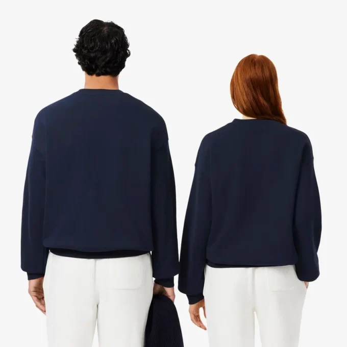 Unisex Bol Kesim Kalın Polar Sweatshirt