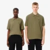 Unisex Bol Kesim L.12.12 Piqua Rozetli Polo Tişört