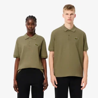 Unisex Bol Kesim L.12.12 Piqua Rozetli Polo Tişört