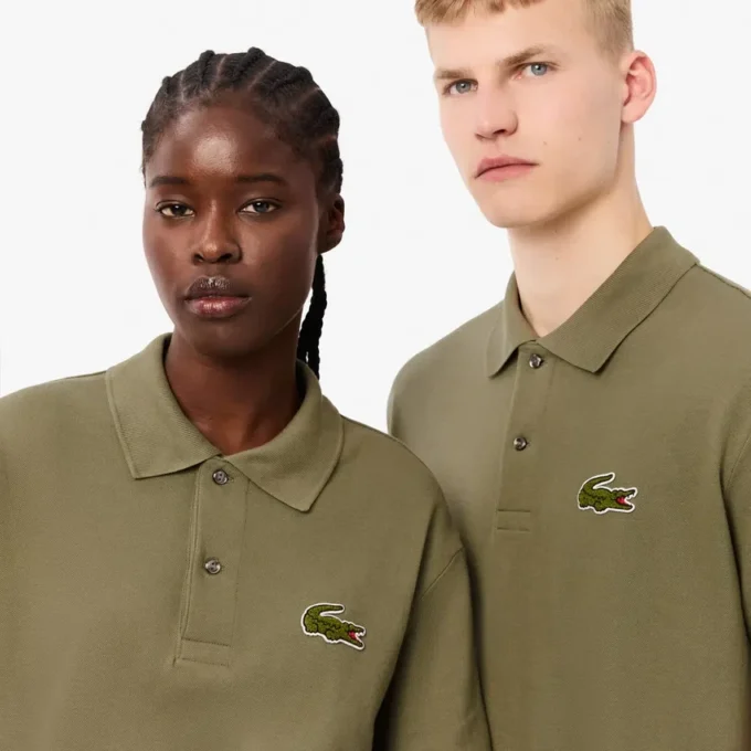 Unisex Bol Kesim L.12.12 Piqua Rozetli Polo Tişört