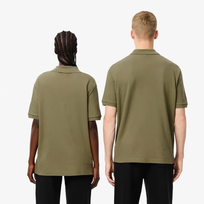 Unisex Bol Kesim L.12.12 Piqua Rozetli Polo Tişört