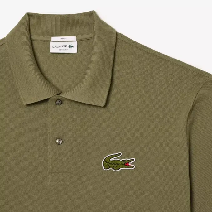 Unisex Bol Kesim L.12.12 Piqua Rozetli Polo Tişört