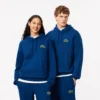 Unisex Bol Kesim Rozetli Kapüşonlu Sweatshirt
