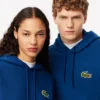 Unisex Bol Kesim Rozetli Kapüşonlu Sweatshirt