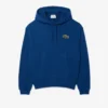Unisex Bol Kesim Rozetli Kapüşonlu Sweatshirt