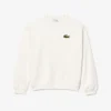 Unisex Bol Kesim Rozetli Polar Sweatshirt