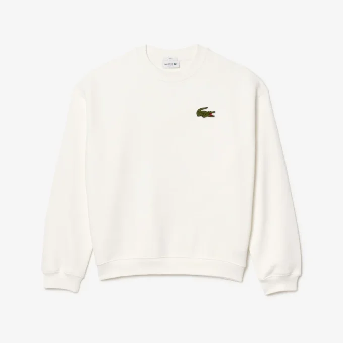 Unisex Bol Kesim Rozetli Polar Sweatshirt