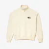 Unisex Bol Kesim Yüksek Yakalı Polar Sweatshirt