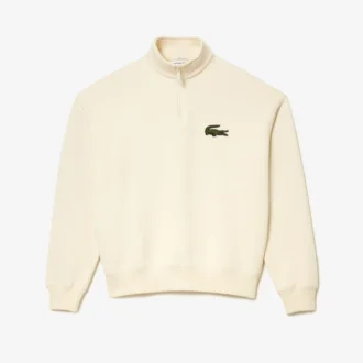 Unisex Bol Kesim Yüksek Yakalı Polar Sweatshirt