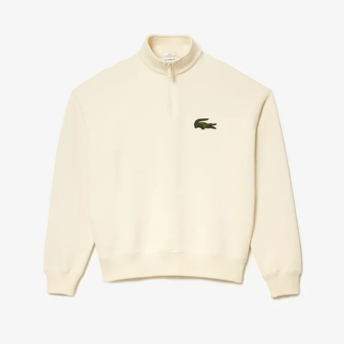 Unisex Bol Kesim Yüksek Yakalı Polar Sweatshirt