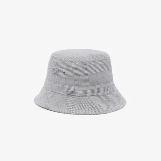 Unisex Çift Yüzlü Ekose Pamuklu Bucket Şapka