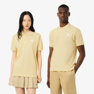 Unisex Klasik Kesim İmza Baskılı L.12.12 Polo Tişört