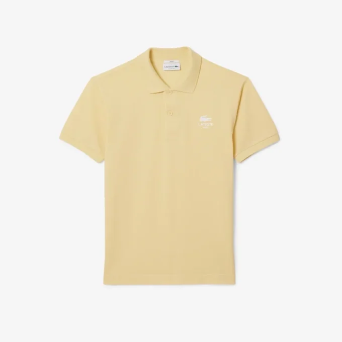 Unisex Klasik Kesim İmza Baskılı L.12.12 Polo Tişört