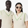 Unisex Kroşe Efektli Kazak Yelek