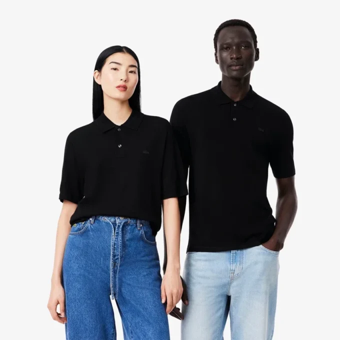 Unisex Kısa Kollu Merinos Yünü Polo Tişört