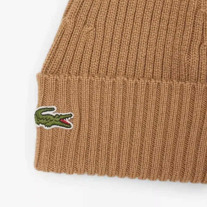 Unisex Ribana Örgü Fırçalanmış Yün Bere