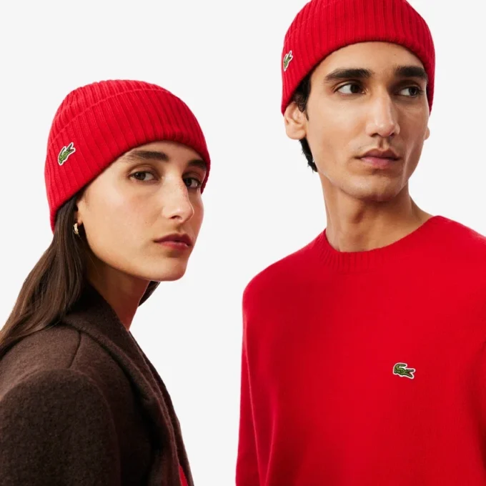 Unisex Ribana Örgü Fırçalanmış Yün Bere