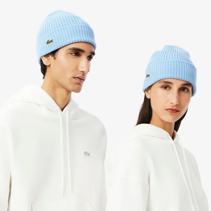 Unisex Ribana Örgü Fırçalanmış Yün Bere