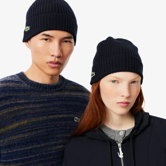 Unisex Ribana Örgü Fırçalanmış Yün Bere