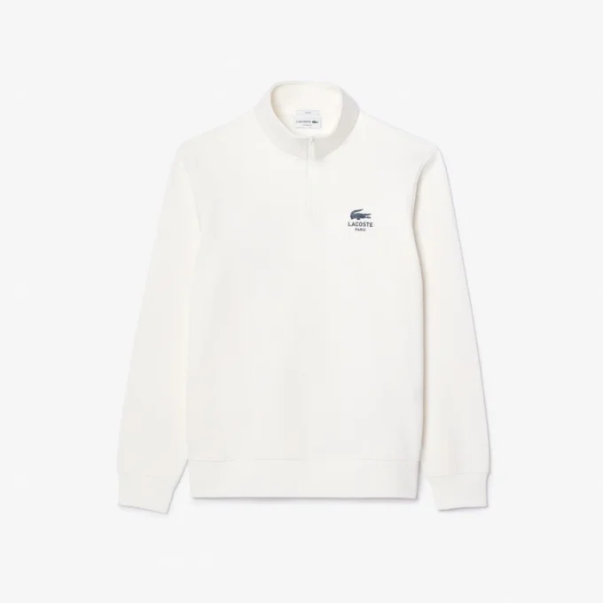 Unisex Yüksek Yakalı Fermuarlı Sweatshirt