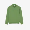 Yüksek Yakalı Kabartmalı Fermuarlı Sweatshirt