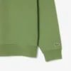 Yüksek Yakalı Kabartmalı Fermuarlı Sweatshirt