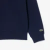 Yüksek Yakalı Kabartmalı Fermuarlı Sweatshirt